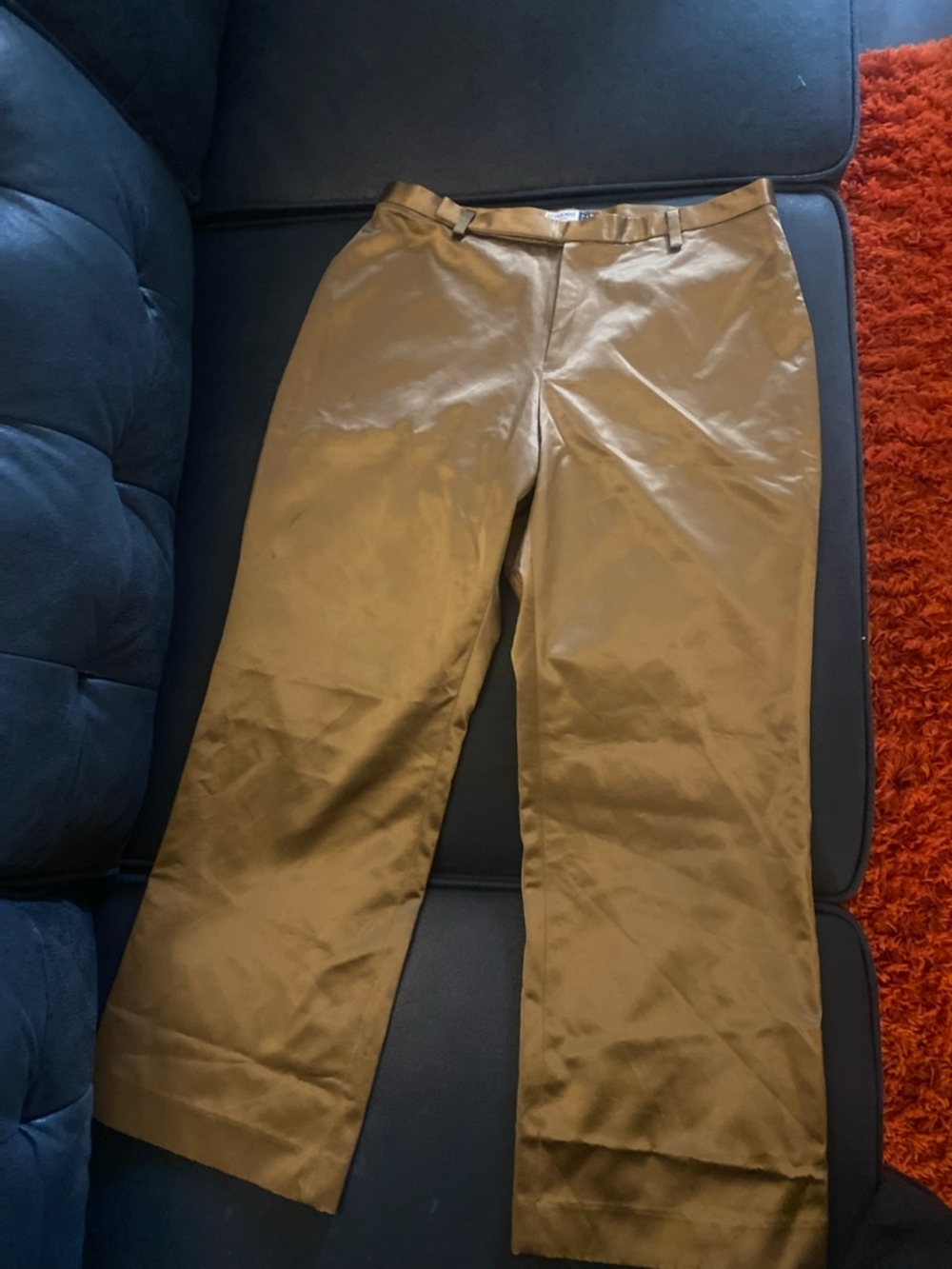 GAP Cropped Stretch Pants in Olive
